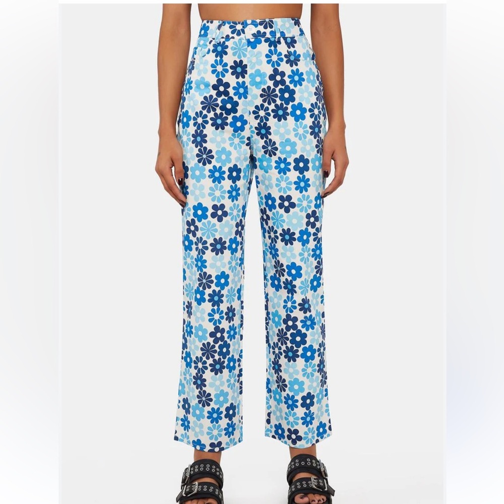 Another Girl ECO FLORAL CROPPED JEANS